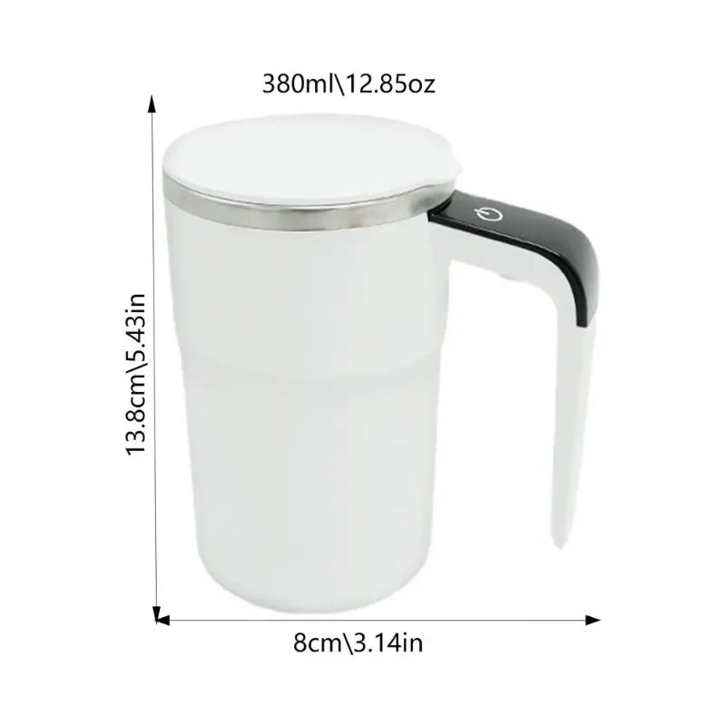 Mini caneca de café elétrica de 380ml com cabo usb recarregável