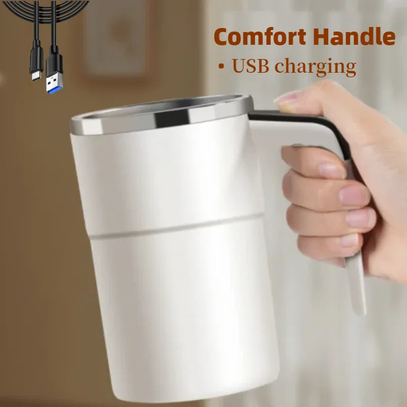 Mini caneca de café elétrica de 380ml com cabo usb recarregável